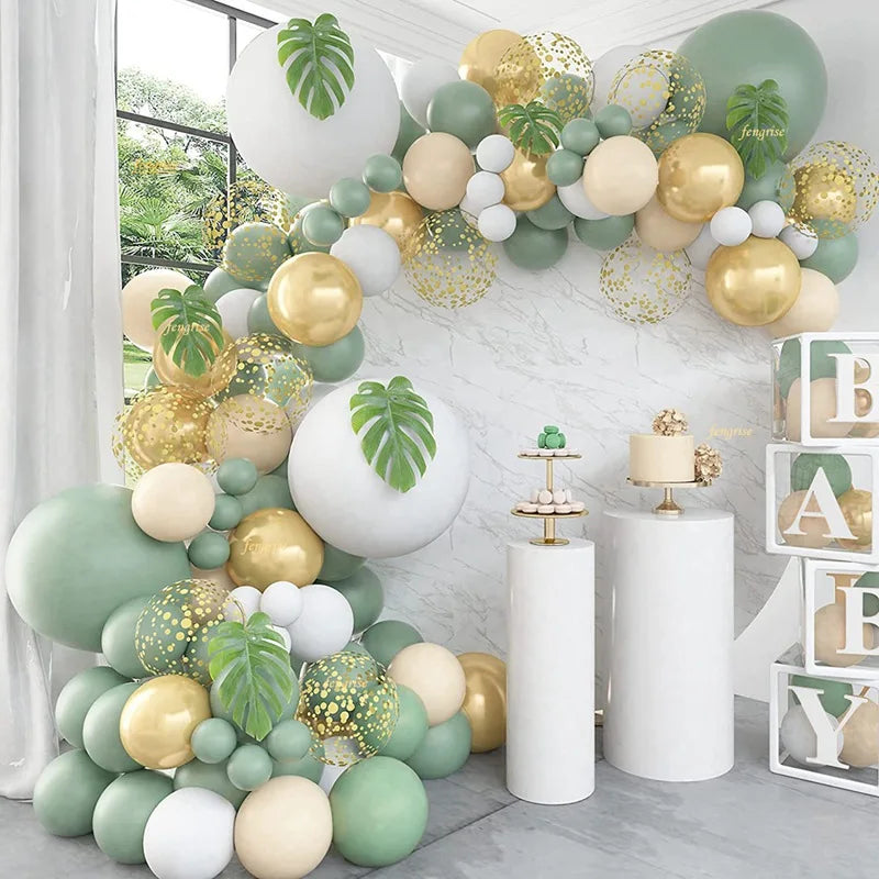 Green Balloon Garland Arch Kit